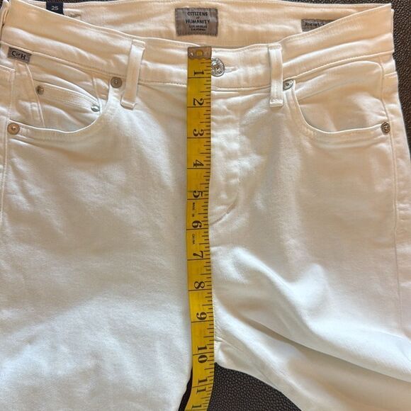 Citizens of Humanity Mid Rise Rocket Skinny Jeans white size 25 - Picture 9 of 11